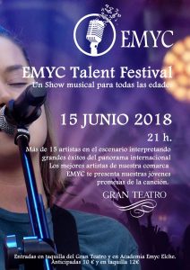 EMYC Talent Festival RESERVA YA TU ENTRADA!! Contacta con nosotros.